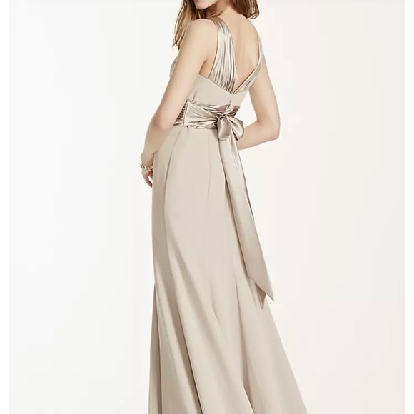 David’s Bridal Chiffon and Charmeuse Dress
STYLE# F12732 - Picture 7 of 7